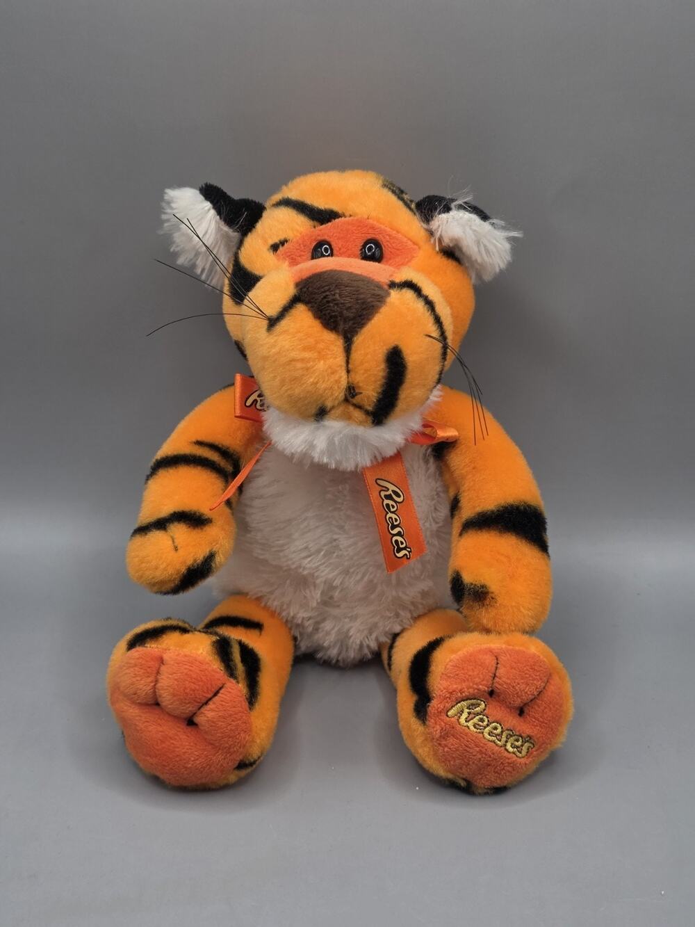 Vintage Galerie Reeses Peanut Butter Cups Tiger Plush Orange Advertising Works